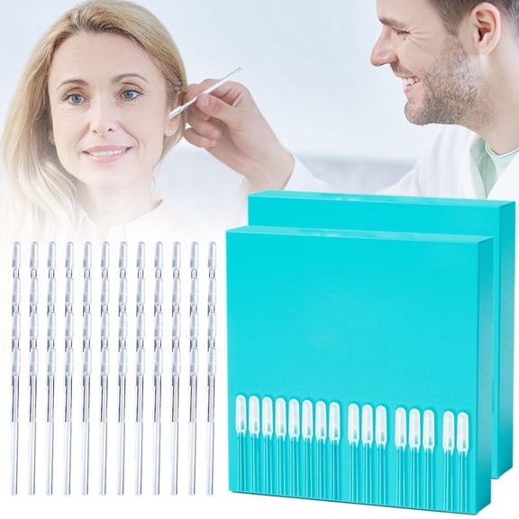 Adhesive Cleaning Swabs Set – 24PCS Reusable Soft Tip Cleaning Sticks with Dust Cover Packaging for Daily Hygiene and Detail Cleaning, Compact Design