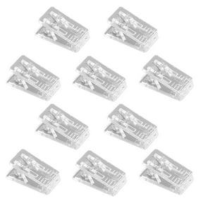 Adhesive Clips for Hanging, Double Sided Tape Spring Clips for Posters Tapestry, No Drill Wall Clips for Photos Clear2 (10Pcs)