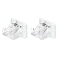 thumbnail image 1 of Adhesive Curtain Rod Holder No Drill Curtain Rod Brackets Nail Free Adjustable Curtain Rod Hooks Curtain Rods No Drilling For Home Kitchen Bedroom Hotel, 1 of 9