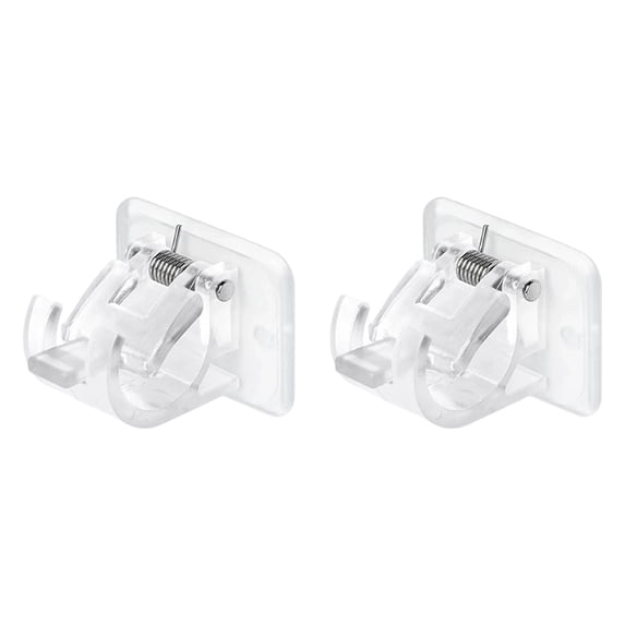 Adhesive Curtain Rod Holder No Drill Curtain Rod Brackets Nail Free Adjustable Curtain Rod Hooks Curtain Rods No Drilling For Home Kitchen Bedroom Hotel