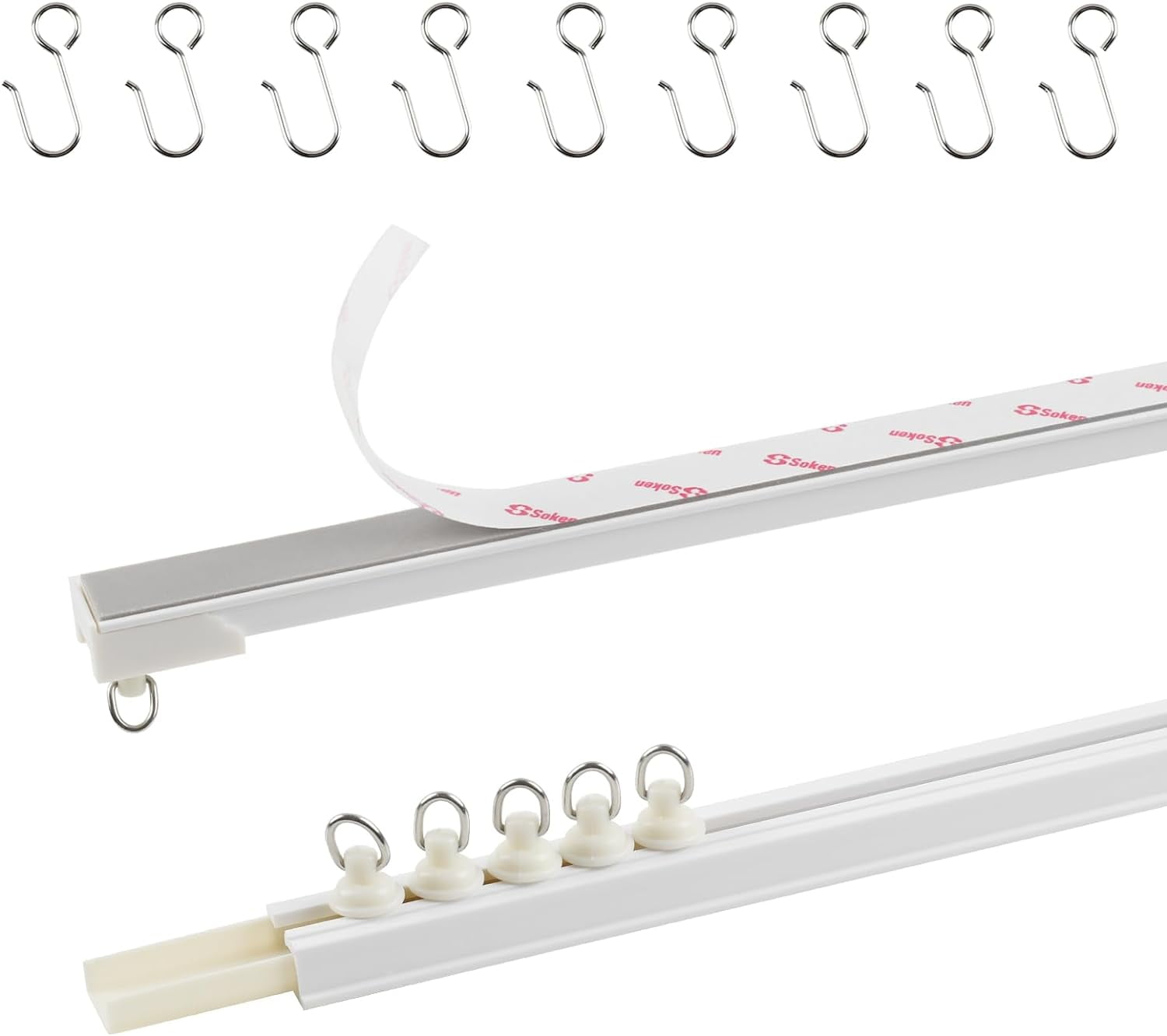Adhesive Curtain Track Ceiling or Wall Mount(224