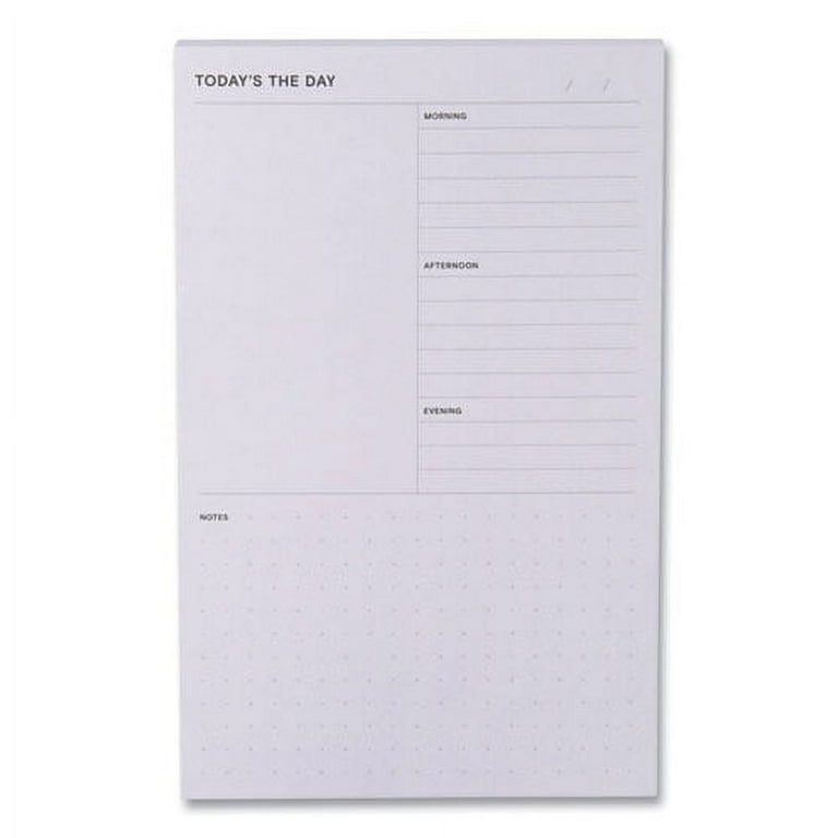Adhesive Daily Planner Sticky-Note Pads, Daily Planner Format, 4.9 Adhesive Daily Planner Sticky-Note Pads, Daily Planner Format, 4.9