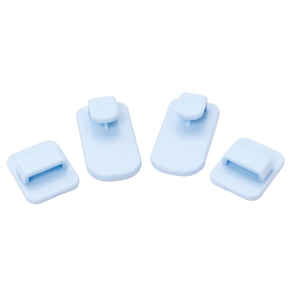 Adhesive Detachable Remote Control Holder Wall Mount Hook Set for Home Office Storage Organization Accessories
