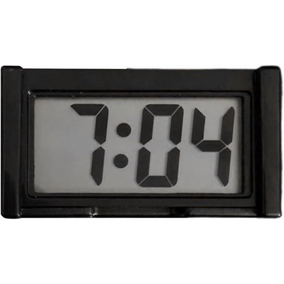 Adhesive Digital Car Clock, Mini Stick-On, for Dashboard, Truck, Bike