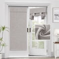 thumbnail image 1 of Adhesive Door Curtain*1 French Door Curtains Linen Textured Privacy Door Blinds Kitchen Window Curtains Darkening Curtains for Glass Door Tie Up Curtain, 1 of 7