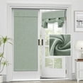 thumbnail image 1 of Adhesive Door Curtain*1 French Door Curtains Linen Textured Privacy Door Blinds Kitchen Window Curtains Darkening Curtains for Glass Door Tie Up Curtain, 1 of 6