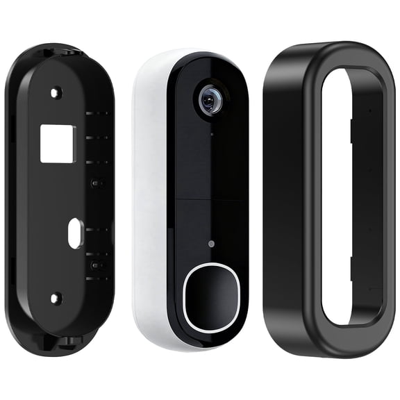 Adhesive Doorbell Camera Mount for Arlo Video Doorbell 2K (2nd Gen), Weatherproof Protection for Arlo Doorbell Camera (Black)