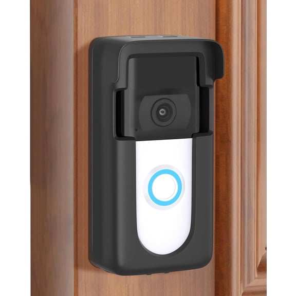 Adhesive Doorbell Mount Compatible with Video Doorbell 1/2/3/3 Plus/4/(2020 Release)/(2023 Release), No-Drill Door Mount Cover Holder Accessories, Easy Installation, Not Block Doorbell Sensor