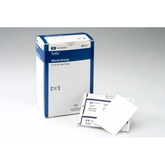 Covidien Adhesive Dressing Telfa 100% Cotton 2 X 3" Rectangle Clear (#6017, Sold Per Box)