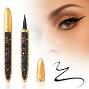 Adhesive Eyeliner Eyelash Glue Pen 2 in 1 Lash Glue Eyeliner Pencil Diamond Design Smooth Application Makeup Tool for False Lashes Daily Eye Makeup Long Wear