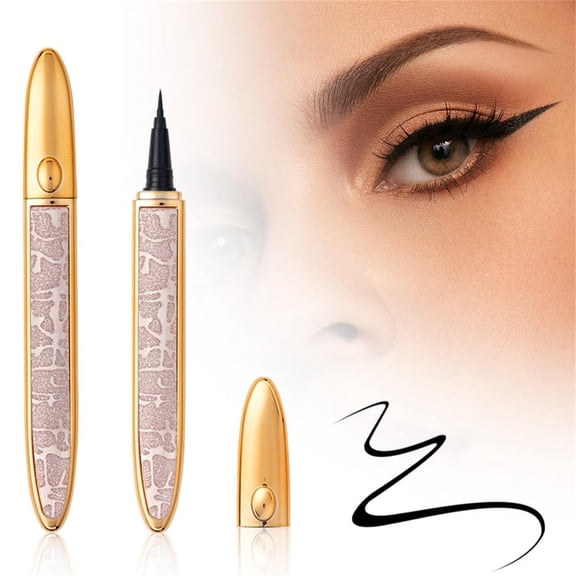 Adhesive Eyeliner Eyelash Glue Pen 2 in 1 Lash Glue Eyeliner Pencil Diamond Design Smooth Application Makeup Tool for False Lashes Daily Eye Makeup Long Wear