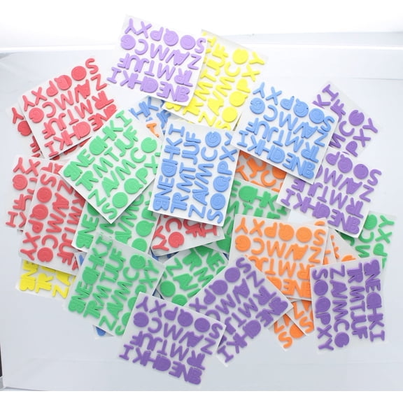 Adhesive Foam Letters - 1/2" - Craft Supplies - 1040 Pieces