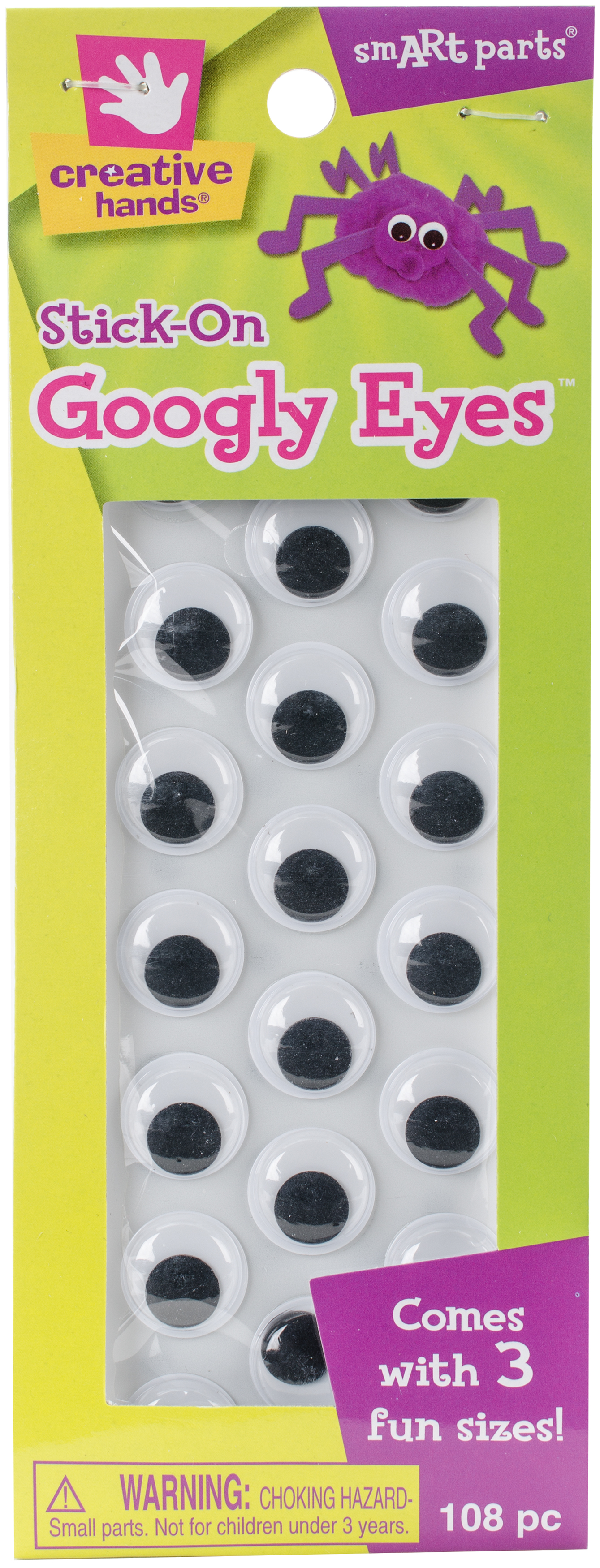 Adhesive Googly Eyes 7/10/15mm Assorted