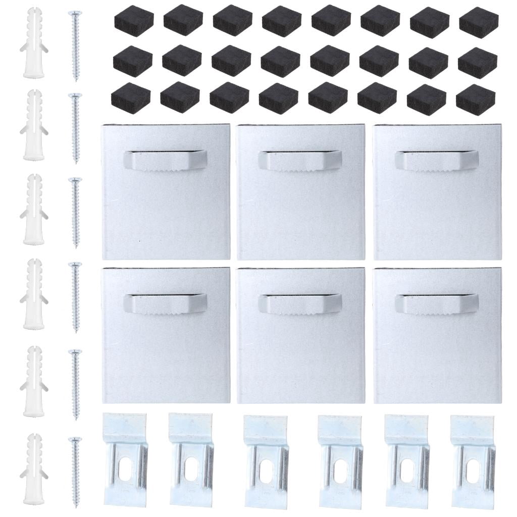 Adhesive Hanging Plates Adhesive Metal Hanger Set Versatile Adhesive Picture Hanger set for artwork Display