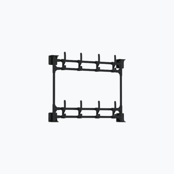 Adhesive Hanging Rack - Punch-Free Wall Mount Organizer Strong Self-Stick Backing Holds Up to 5kg Kitchen Bathroom Living Room Storage Slim Design Easy Installation No Drilling Required