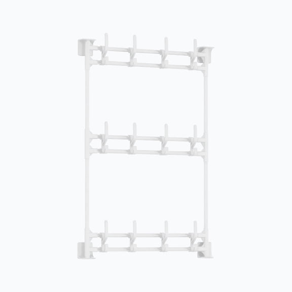 Adhesive Hanging Rack - Punch-Free Wall Mount Organizer Strong Self-Stick Backing Holds Up to 5kg Kitchen Bathroom Living Room Storage Slim Design Easy Installation No Drilling Required