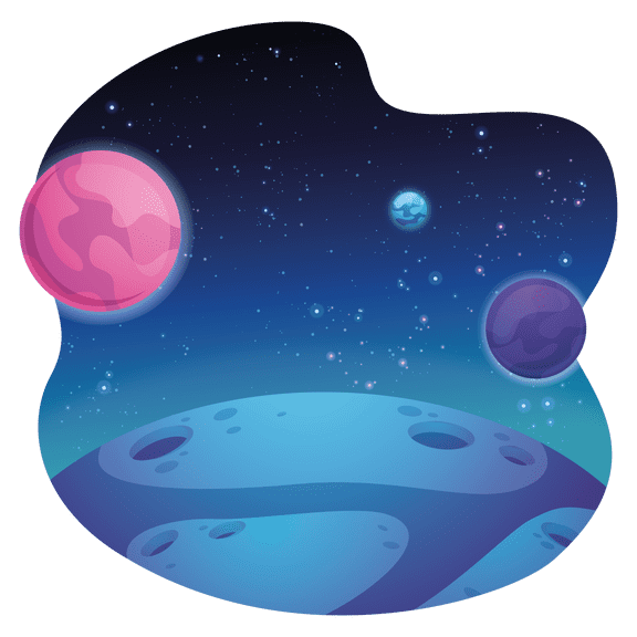 Adhesive Home Art Night Sky Outer Space View Abstract Shaped Galaxy Wall Decoration Sticker - 22" x 28" Vinyl Kids Bedroom Living Room Removable Planets Stars & Moon Astrological Bodies Wall Decal