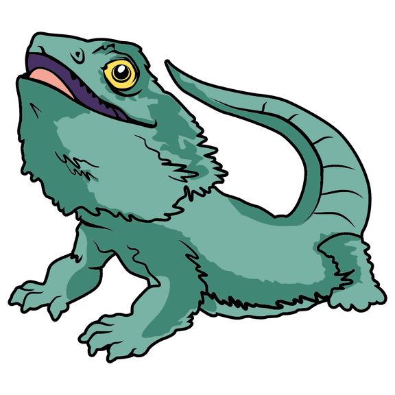 Adhesive Home Living Room Easy To Apply 22" x 28" Giant Reptile Animal Vinyl Décor Sticker Colorful Cartoon Art Iguana Armadillo Lizard Design Kids Bedroom Wall Decal Sticker