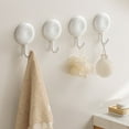 thumbnail image 1 of Adhesive Hooks Heavy Duty Hooks for Hanging No Drill Self Stick Hook Traceless Hanger Clothes Towel Shower For Bathroom Kitchen Waterproof Stainless Steel Hook for Clothes Hat, 1 of 6