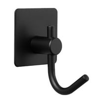 GBAYXJ Adhesive Hooks Heavy Duty Stick On Wall And Door Hooks For Hanging Bathroom Towel Hooks And Kitchen Hallway Sticky Black Hooks Coat Hooks Robe Hook Wall Mounted Stainless Rustproo(White)