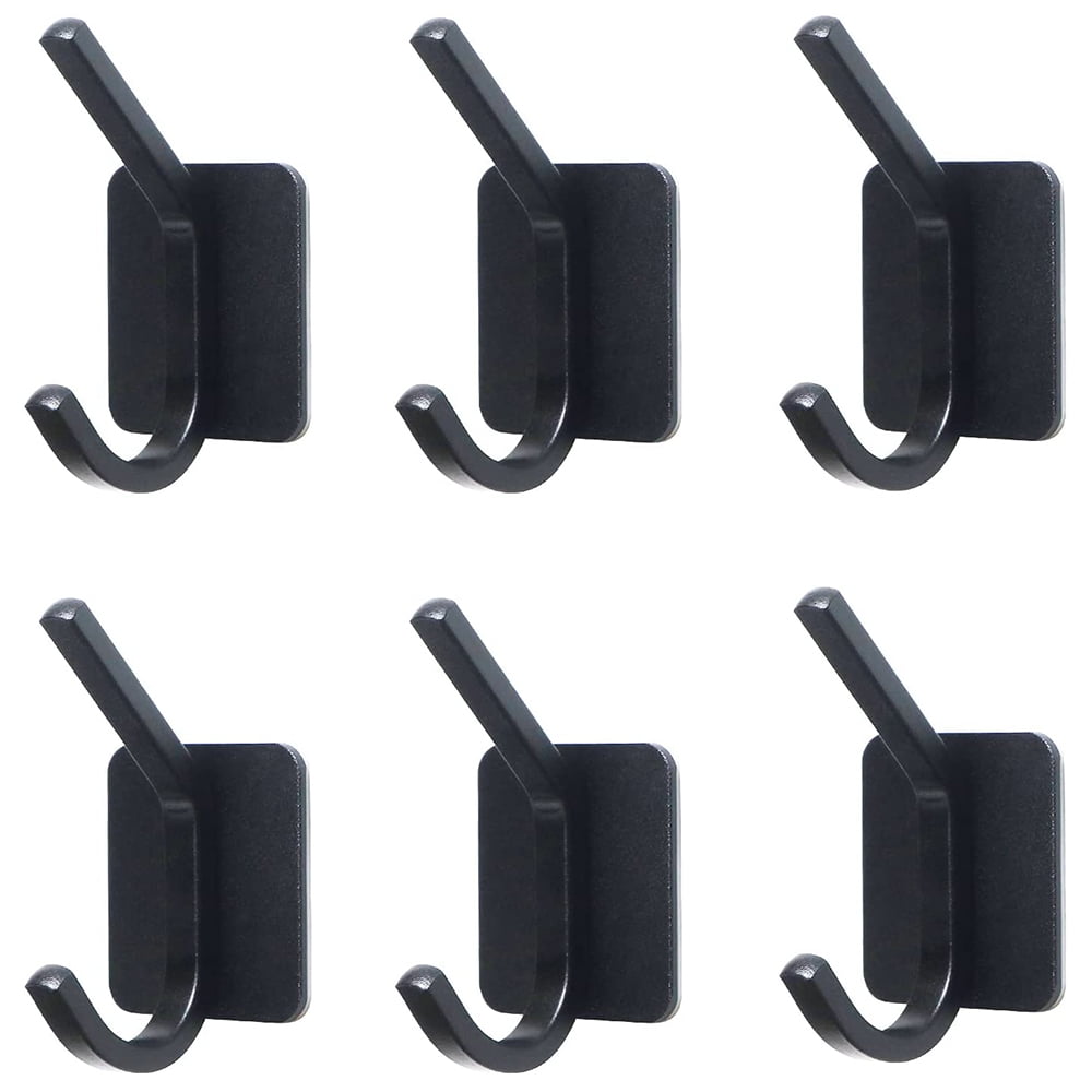 Adhesive Hooks, Heavy Duty Wall Hooks Waterproof Aluminum Hooks for