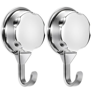 Chrome Bathroom Suction Hooks