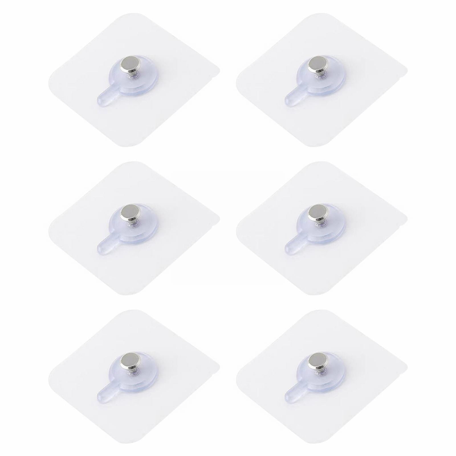 Adhesive Hooks, Wall Hangers without Nails, 6 Pcs Heavy Duty Wall Hooks ...
