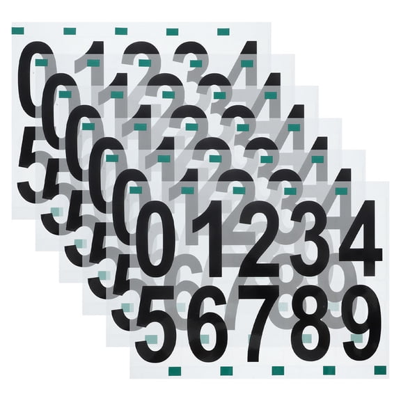 Adhesive House Number Stickers Black for Mailbox Door Home Address Decoration