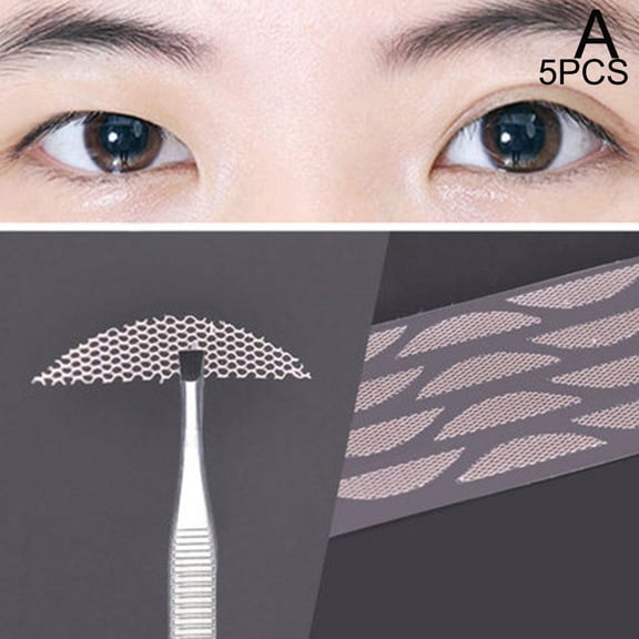 Adhesive Invisible lace Double Eyelid Patch Eye Sticker Makeup UK Y4M9