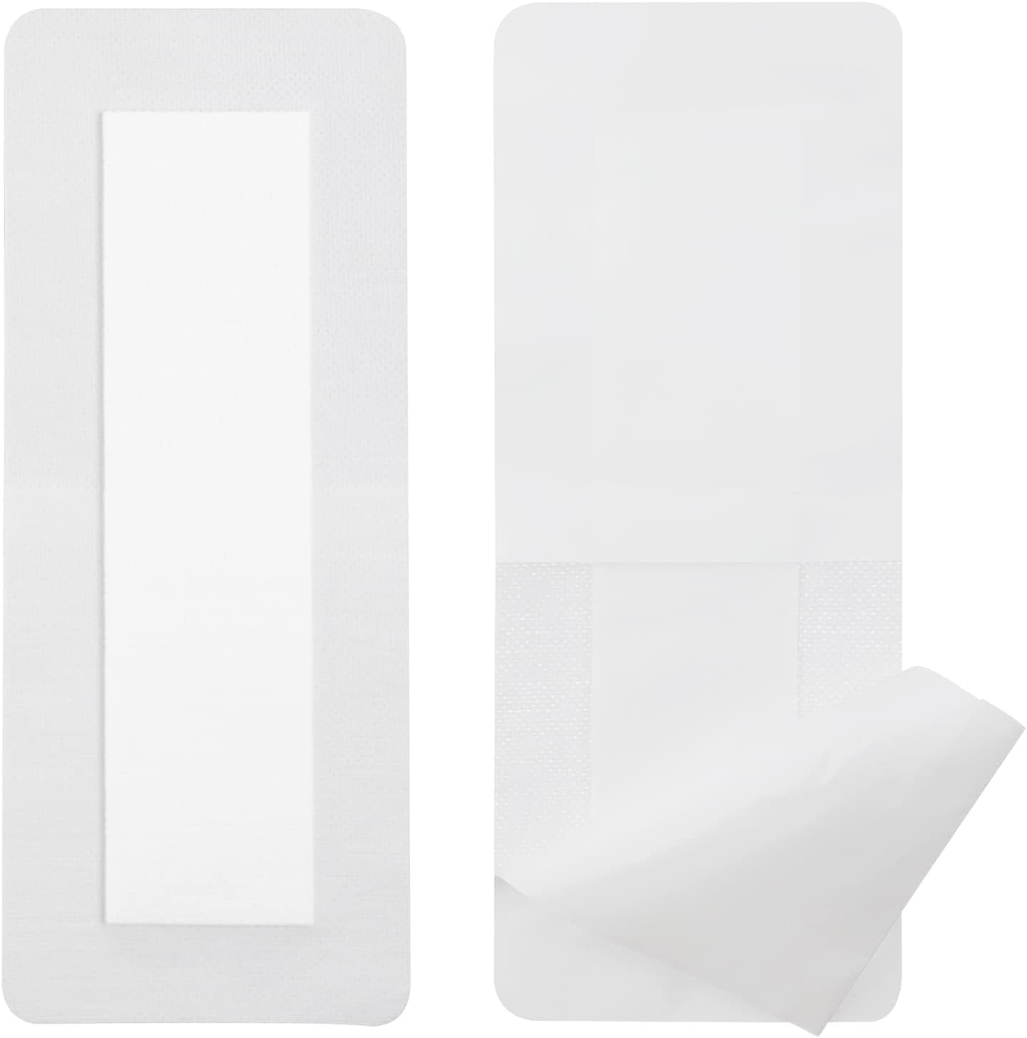 Adhesive Island Wound Dressings Knee Replacement Surgery Breathable Bordered Gauze Large Bandage Patches with Non-Stick Pad for Hip Surgery Abdominal Back Incision 4"x10" (Pack of 10) 4x10 Inch