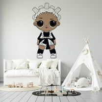 Adhesive LOL Surprise Dolls Fresh Vinyl Wall Decal | 20" x 25" Home Art Lil Outrageous Littles Toys Decorative Design Removable Girls Kids Bedroom Decoration Sticker - Multicolor