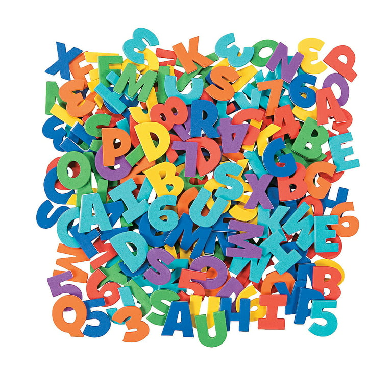 Adhesive Letters & Numbers, Craft Supplies, Regular, Foam Shapes, 504  Pieces, Multicolor