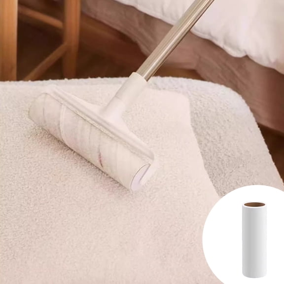 Adhesive Lint Roller Refills, 7.4 Inch Pet Hair Dust Removers, Disposable Sticky Rolls for Clothes Furniture Carpet and Daily Household Surface Cleaning