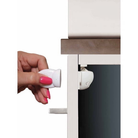Dreambaby Adhesive Mag Lock, 4 Locks/1 Key