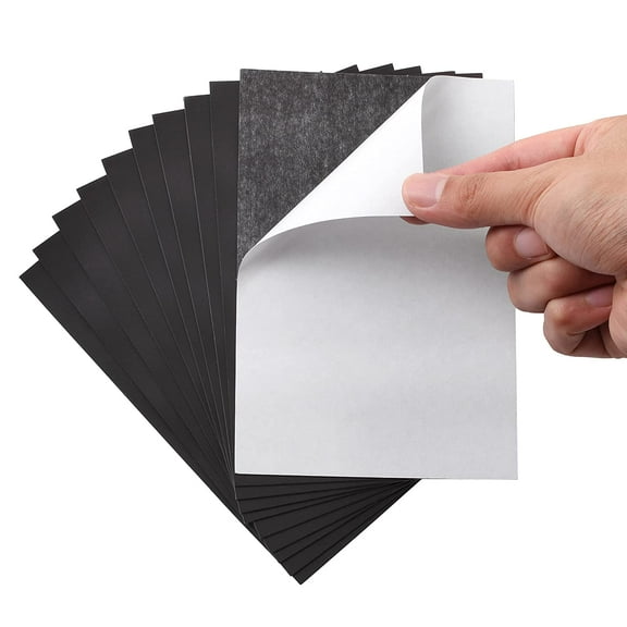 - Adhesive Magnetic Sheets, 4" x 6", 10 Pack, Magnetic Sheets with Adhesive Backing, Magnetic Sheets, Flexible Magnetic Sheet, Picture Magnets, Cuttable Magnetic Sheets.