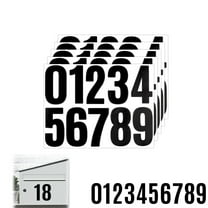 Adhesive Mailbox Number Pack,4In Portable Reflective Mailbox Number for Home,HXRH Pre-cut for Effortless Align Sticker for Signs,Door,Cars,Trucks,10 Sheets