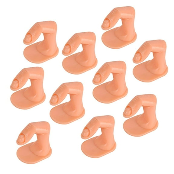 Adhesive Makeup Cosmetic DIY Practice Traning Fingers 10Pcs - as described, A