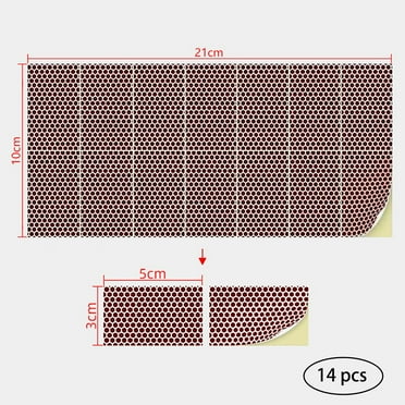 Adhesive Match Striker with Stylish for Honeycomb Pattern for DIY Crafts 14 pieces (5x3cm)