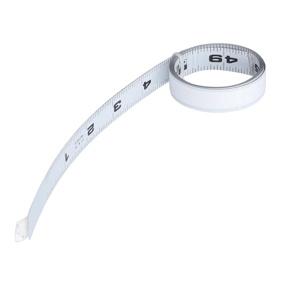 Adhesive Measuring Tape Ruler 4ft / 121.9 cm Right to Left Self Adhesive Carbon Steel Metallic Measuring Tape Stick-On Ruler for Saw Table Workbench
