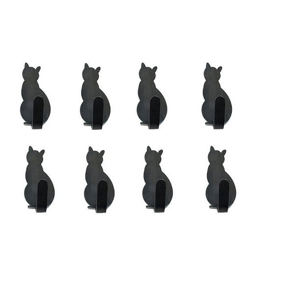 Adhesive Metal Hooks for Walls - 3-Inch Pet Shaped Design, Holds 2 Pounds, No Drilling Required