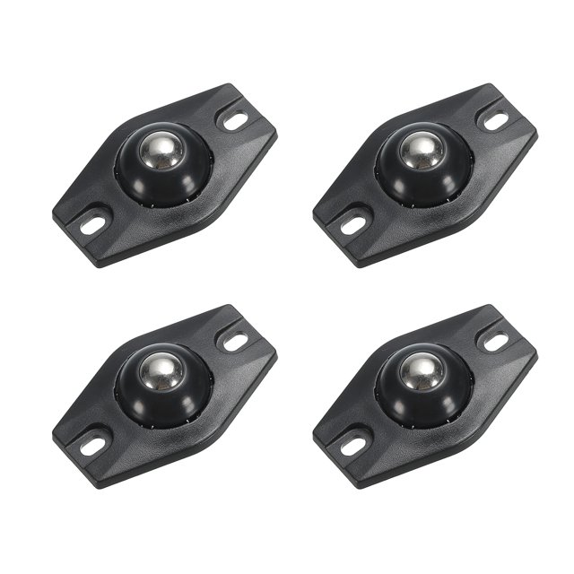 Adhesive Mini Caster Wheels, (Black 4Pack) Swivel Universal Caster