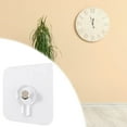 thumbnail image 1 of Adhesive Nail Hook Picture Hanger 6x6cm | No Drill Heavy Duty Wall Hooks, Strong Self-Adhesive for Photos, Posters, Decorations, Stainless Steel, 5kg Capacity, Multi-Surface, 4-Pack, 1 of 9
