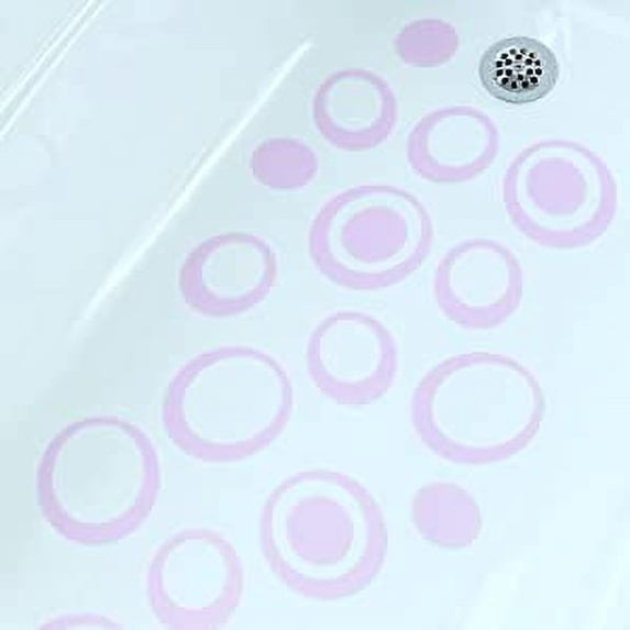 Adhesive Oval Bath Treads - Purple (21 Count)