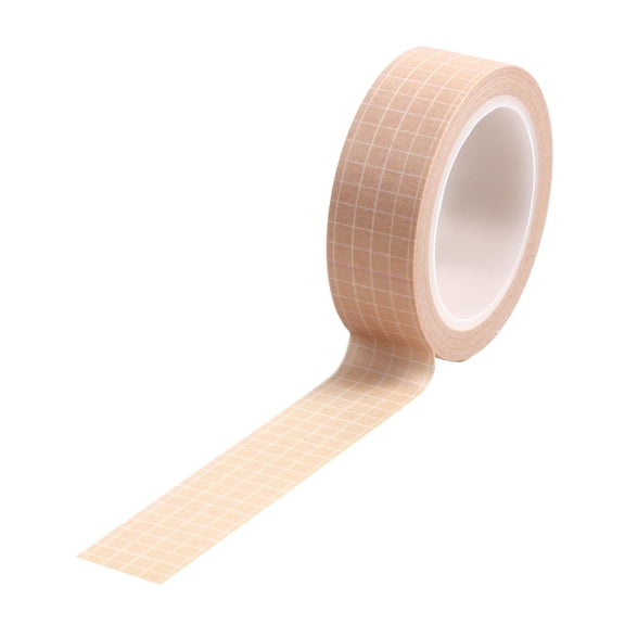 Adhesive Paper Decorative Masking Tapes,Plaid Arts Adhesive Tapes,Self Adhesive Grid Pattern Masking Sticker for Craft Scrapbook DIY Gift Wrapping Decoration