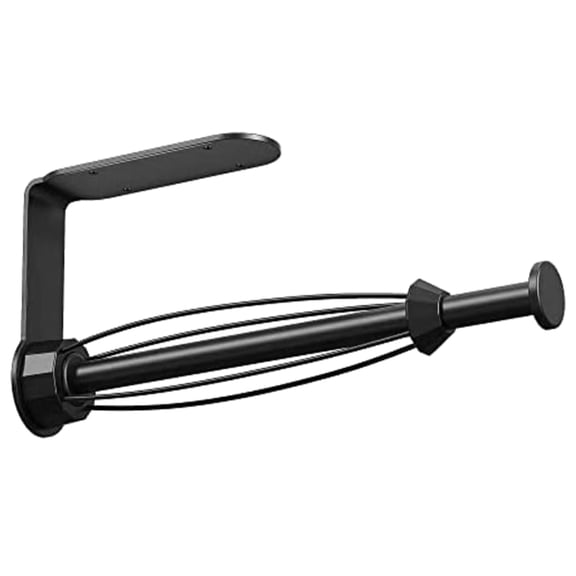 Adhesive Paper Towel Hold Space Saving Solution Convenient Wall Mounted Paper Towel Rack Steel for Kitchen & Bathroom