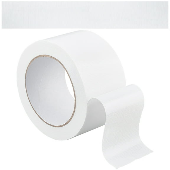 Adhesive Patch Tape Floor Marking Tape for Fixing Carpet Clothing Patches White 60x0.3mm 20m/roll for DIY