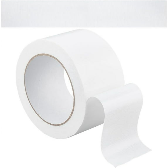 Adhesive Patch Tape Floor Marking Tape for Fixing Carpet Clothing Patches White 60x0.3mm about 20m/roll