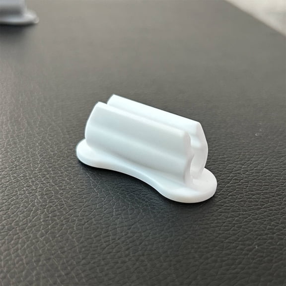 Adhesive Pen Holder for Wall, Pencil Holder for Desk Organizer, Silicone Pen Holders for Clipboard, Marker Holder Sticky Pen Holder for Desk, Office Supplies Stylus Holder (White/1 Pcs) 1.96x0.8"