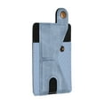 thumbnail image 1 of Adhesive Phone Card Holder with Stand Smart Phones or Cases PU Phone Wallet Two Way Adjustable Blue, 1 of 6