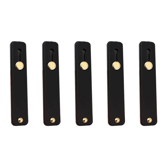 Adhesive Phone Finger Grip Stand 5 Pack Slim Slide Design for Secure Hand Use Video Calls and Desk Viewing
